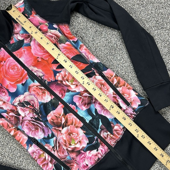 Lululemon Asana Secret Garden Jacket Womens 2 Floral Full Zip Athleisure Workout - Picture 8 of 12
